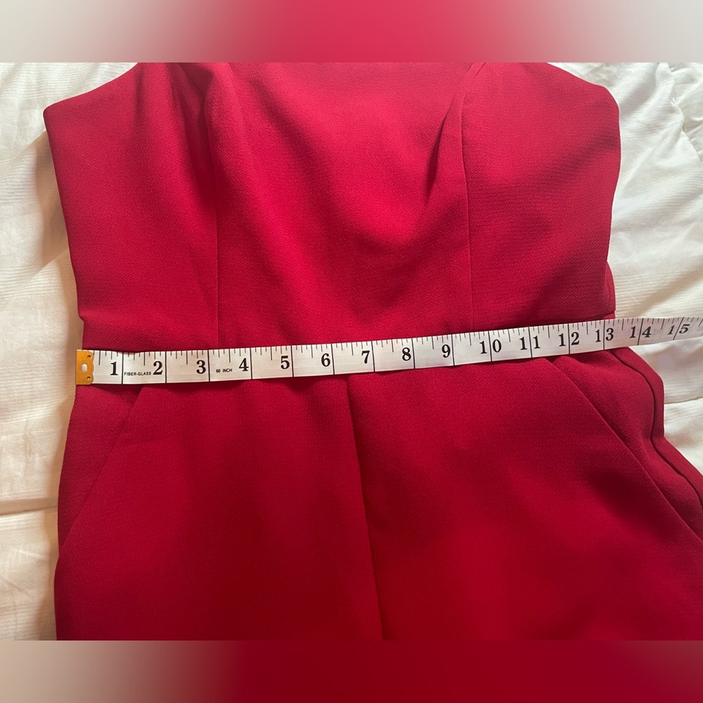 Red Slit Jumpsuit - Picture 9 of 14